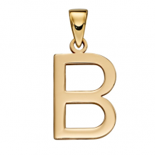 Gold Letter 'B' Pendant (GP 2201)